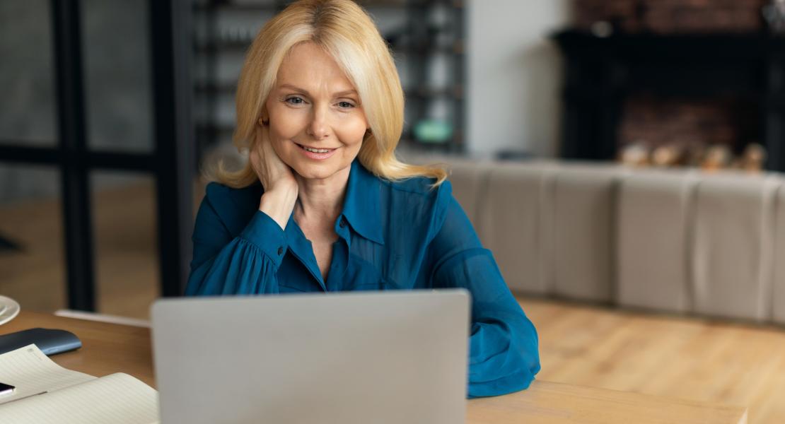woman at computer